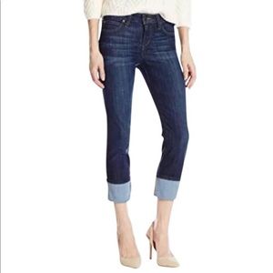 Joe’s Cropped Dark Denim Jeans 26